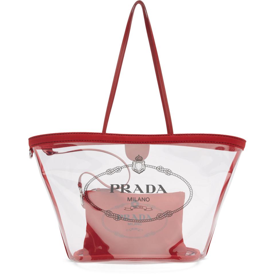 prada pvc tote