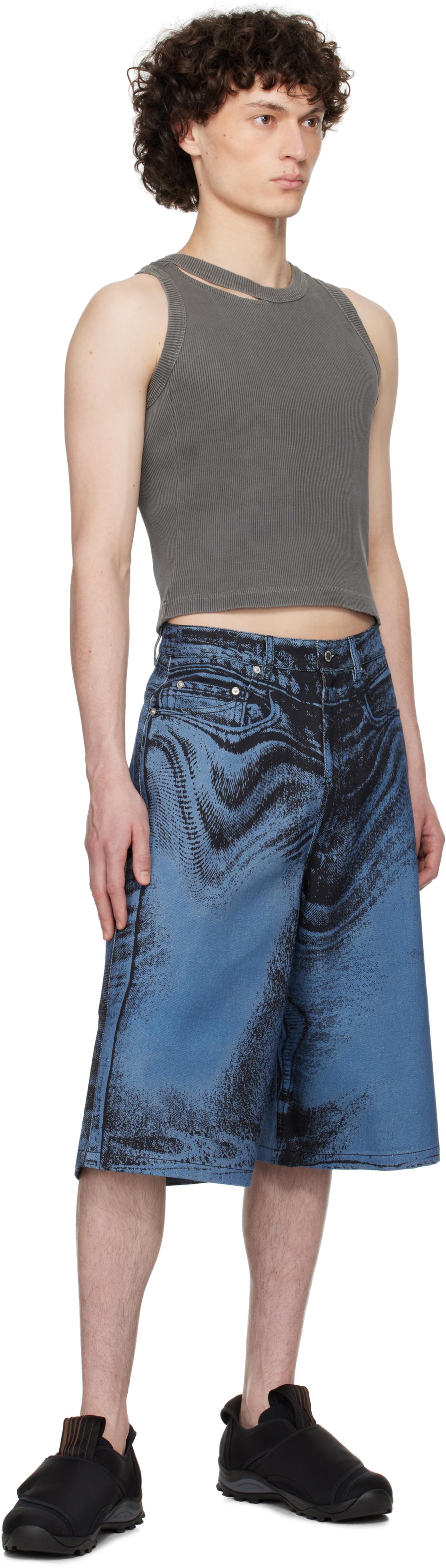CAMPERLAB Distorted Print デニムショートパンツ CAMPERLAB Distorted Print Denim Shorts in Blue for Men | Lyst