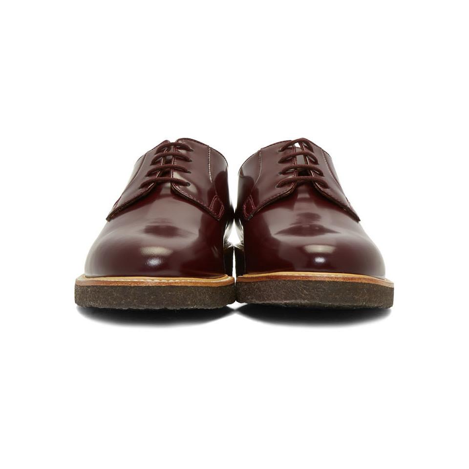 Infectious disease Congrats campus Common Projects Burgundy Derby Shoes in Brown for Men | Lyst