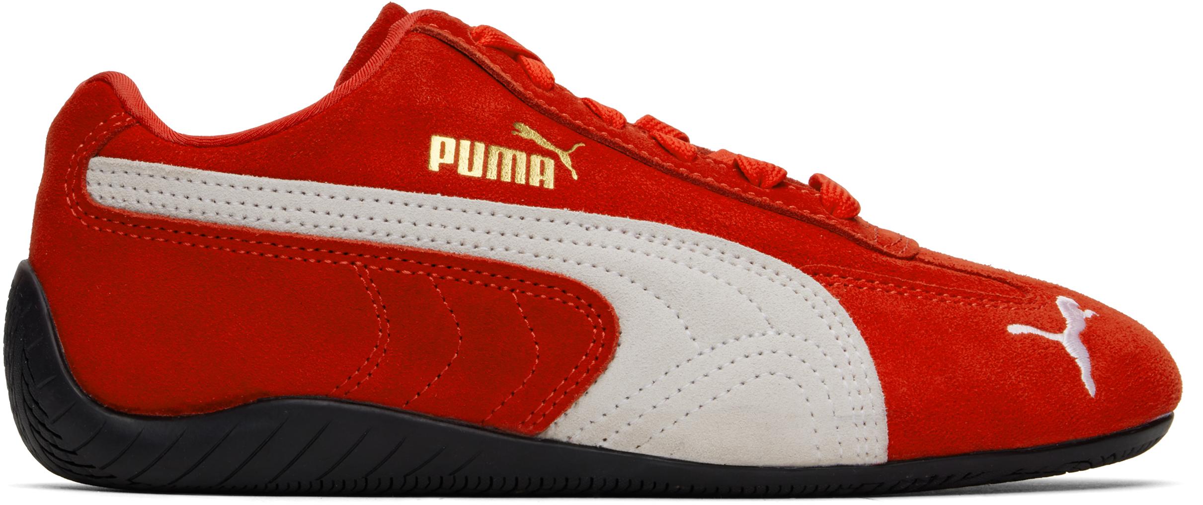 Puma sneakers womens red online