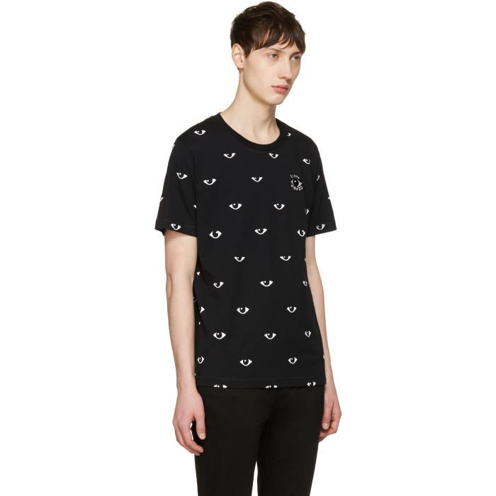 KENZO Eyes Print Cotton-jersey T-shirt in White for Men | Lyst
