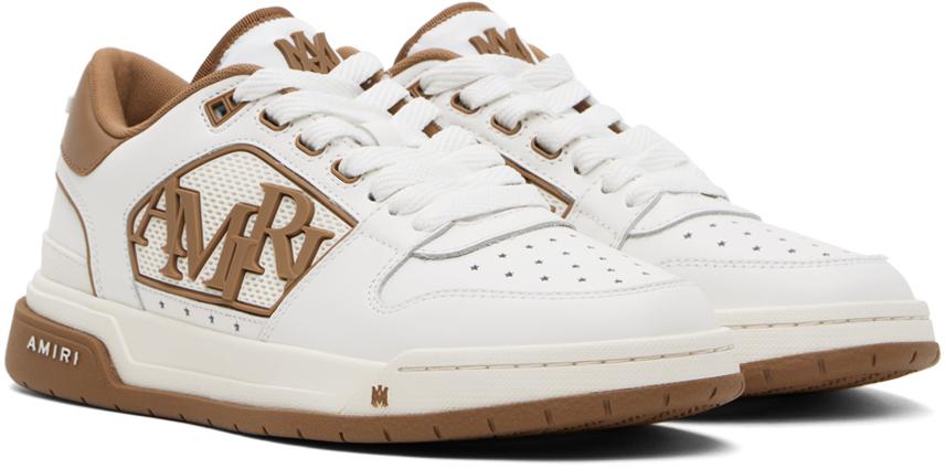 【AMIRI】ホワイト&ブラウン Classic ローカットスニーカー Amiri White & Brown Classic Low Sneakers in Black for Men | Lyst