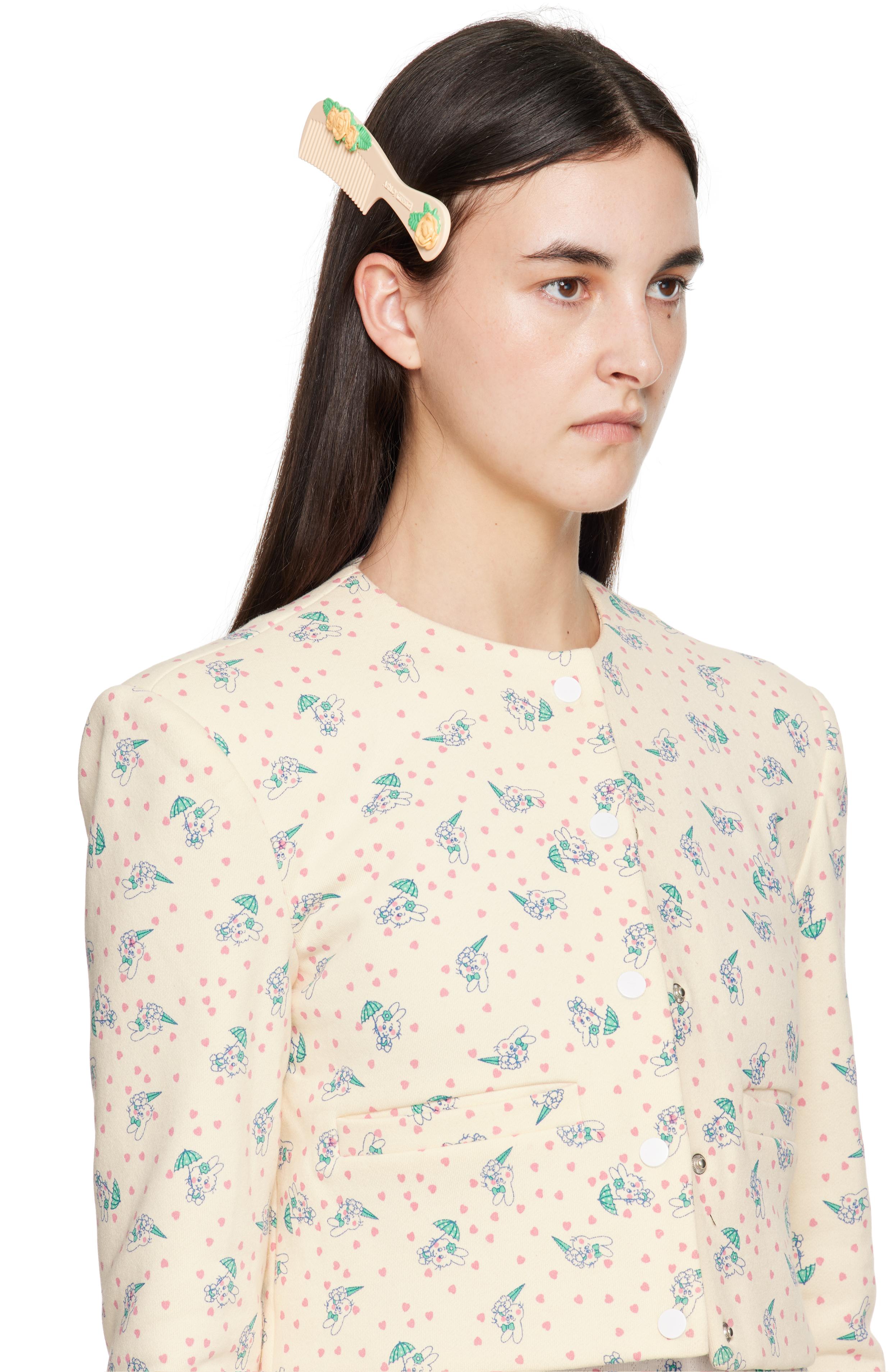 Ashley Williams Flower Comb Hair Clip in Black | Lyst