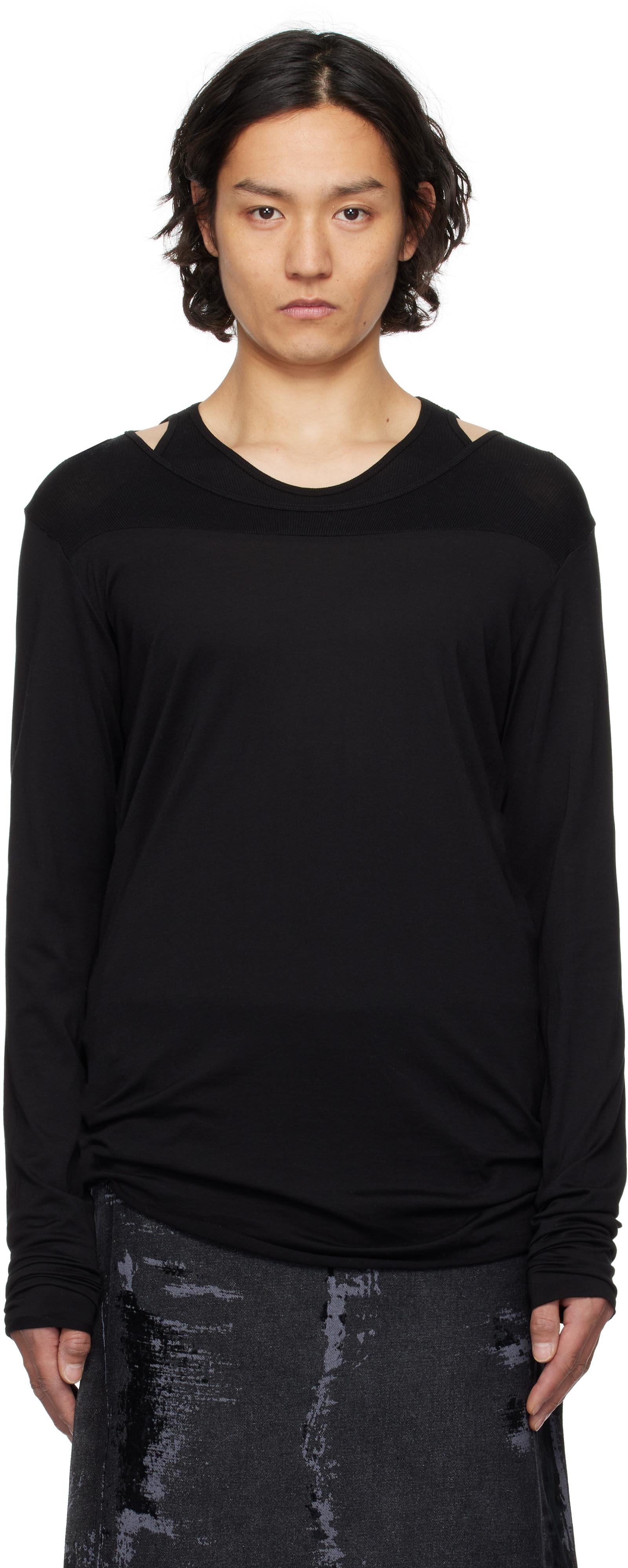 【関税込み】JULIUS ブラック Prayer 長袖Tシャツ メンズ Julius Tシャツ (長袖) | オンラインセールは最大53%オフ
