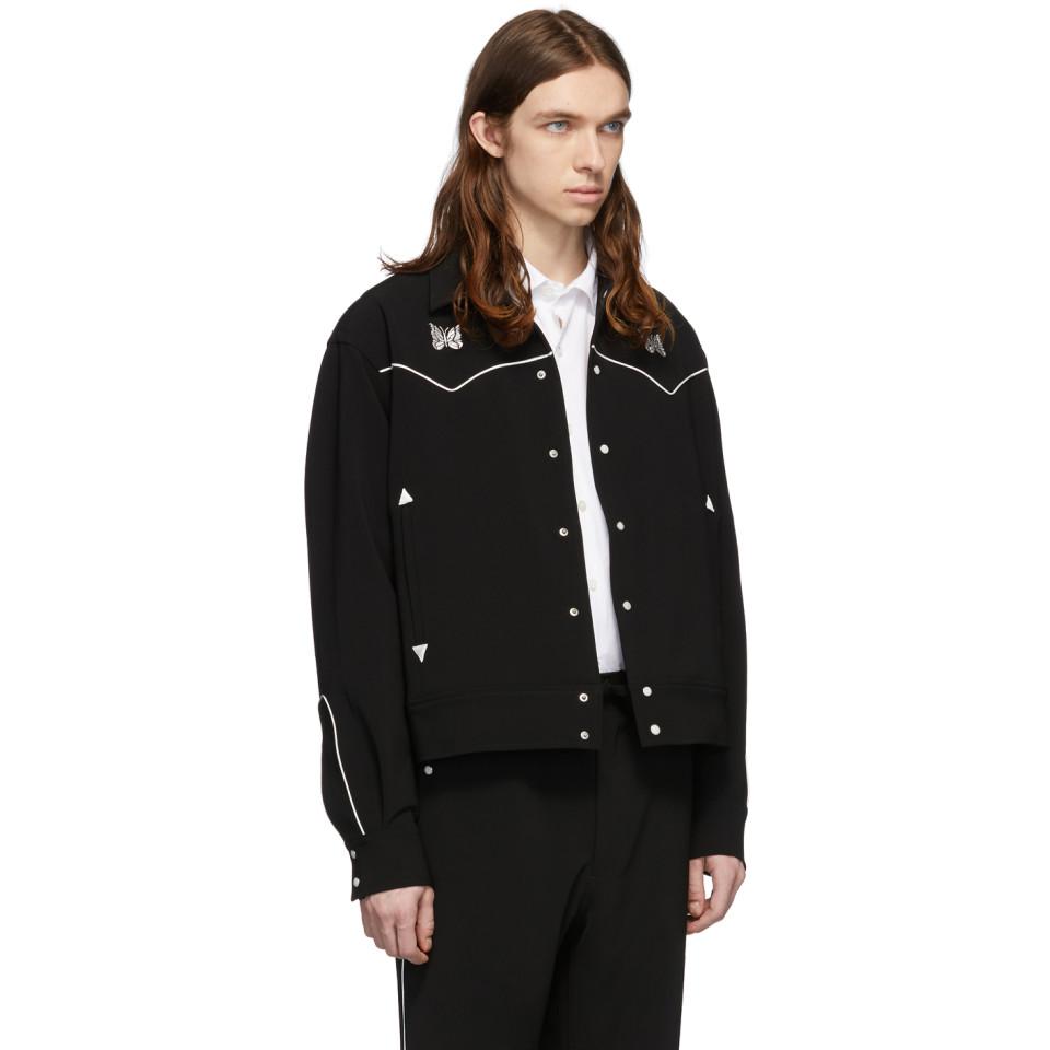 Needles Black Cowboy Piping Jacket for Men | Lyst