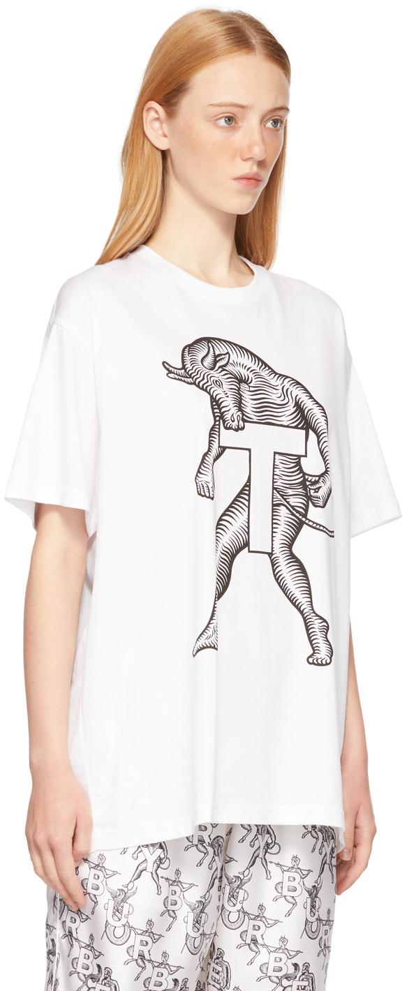 Burberry Cotton Mythical Alphabet Large 't' T-shirt, Animals 