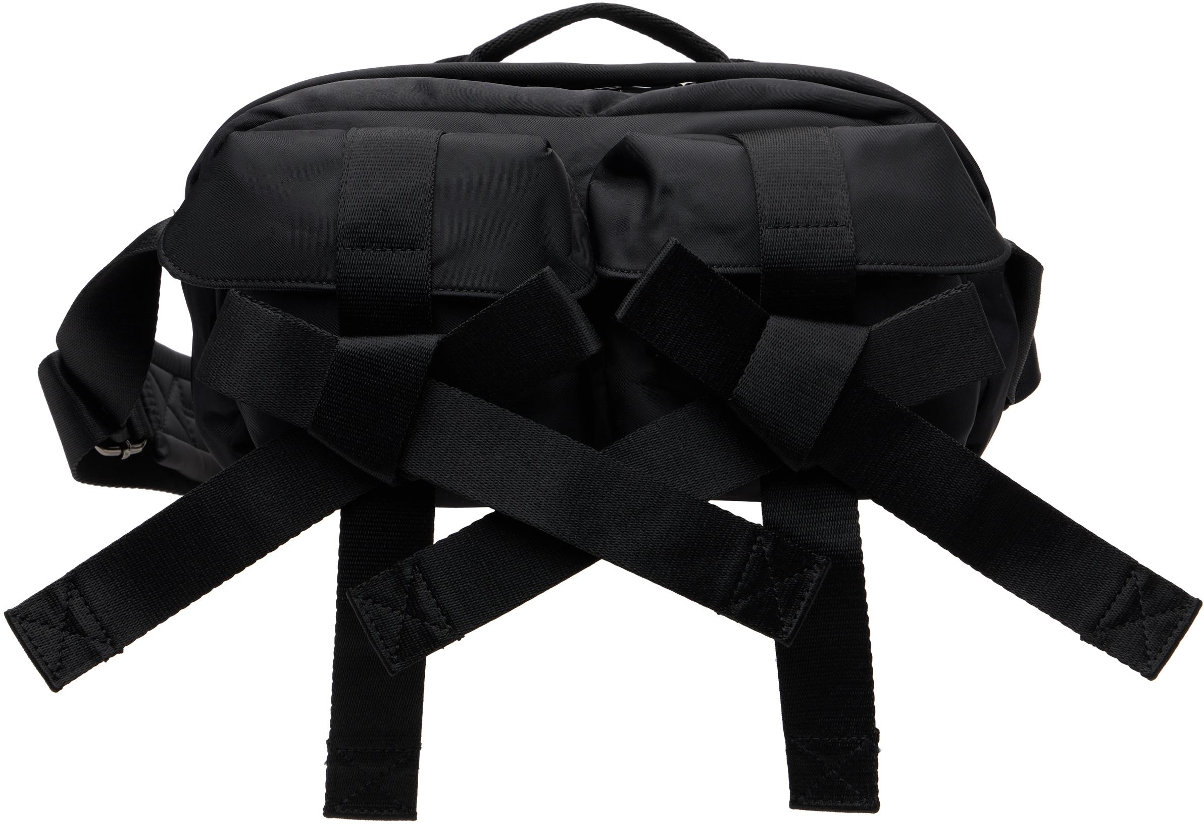 Simone Rocha ブラック Beaded Classic Bow クロスボディバッグ 