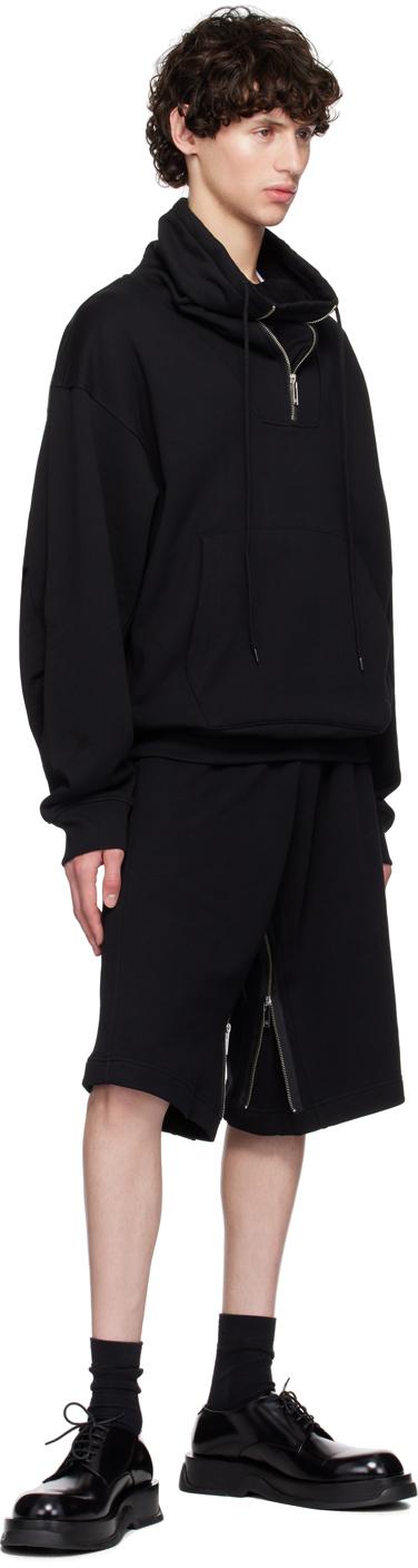 Helmut Lang メンズ ブラック エクスパンション パネル ショート