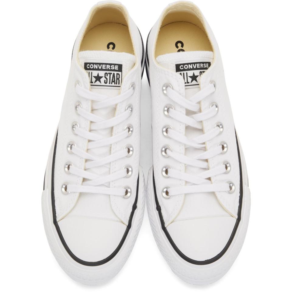 converse white chuck taylor all star lift low sneakers