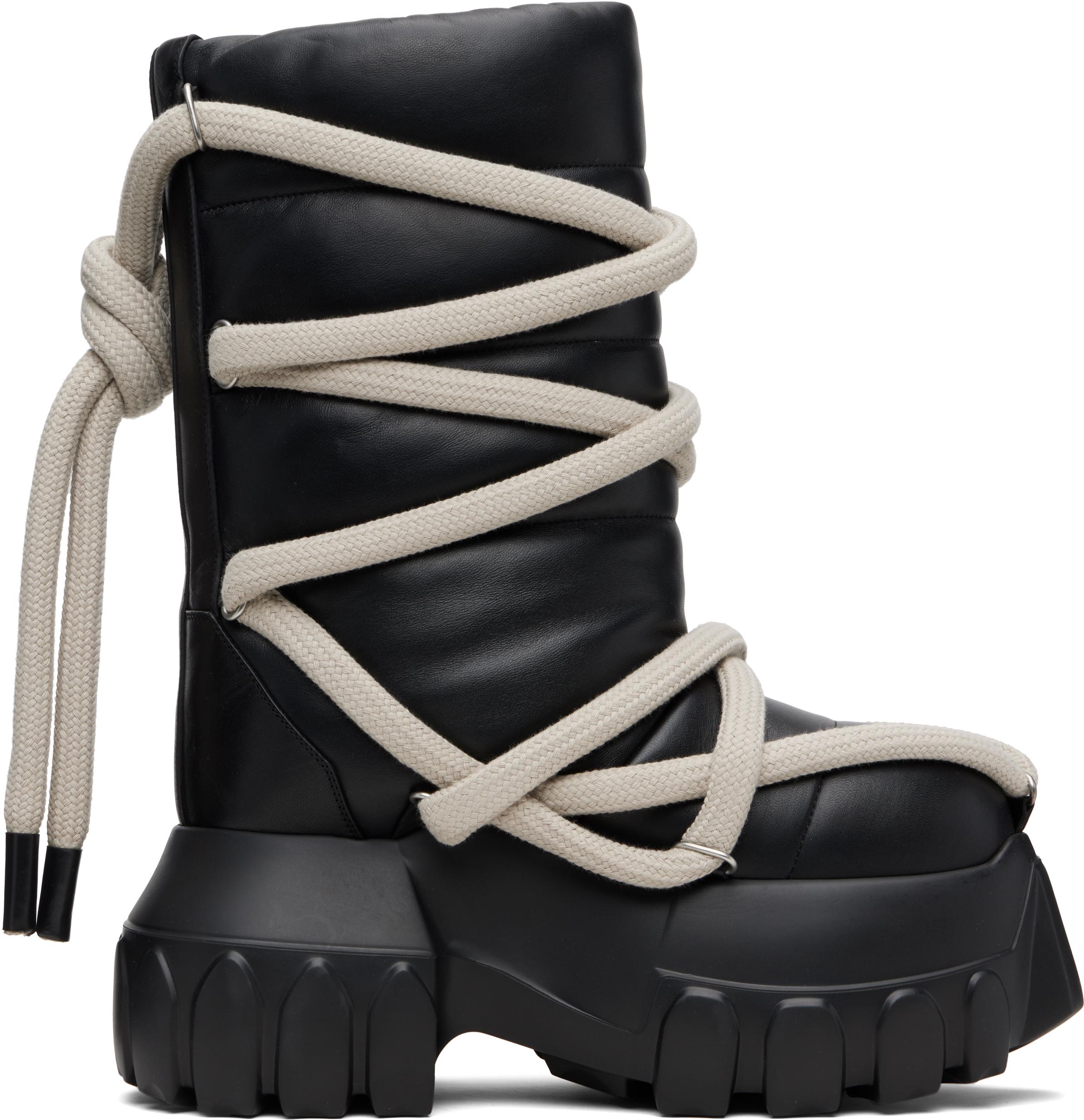 Rick Owens Concordians Lunar Mega Tractor Boots in Black for Men
