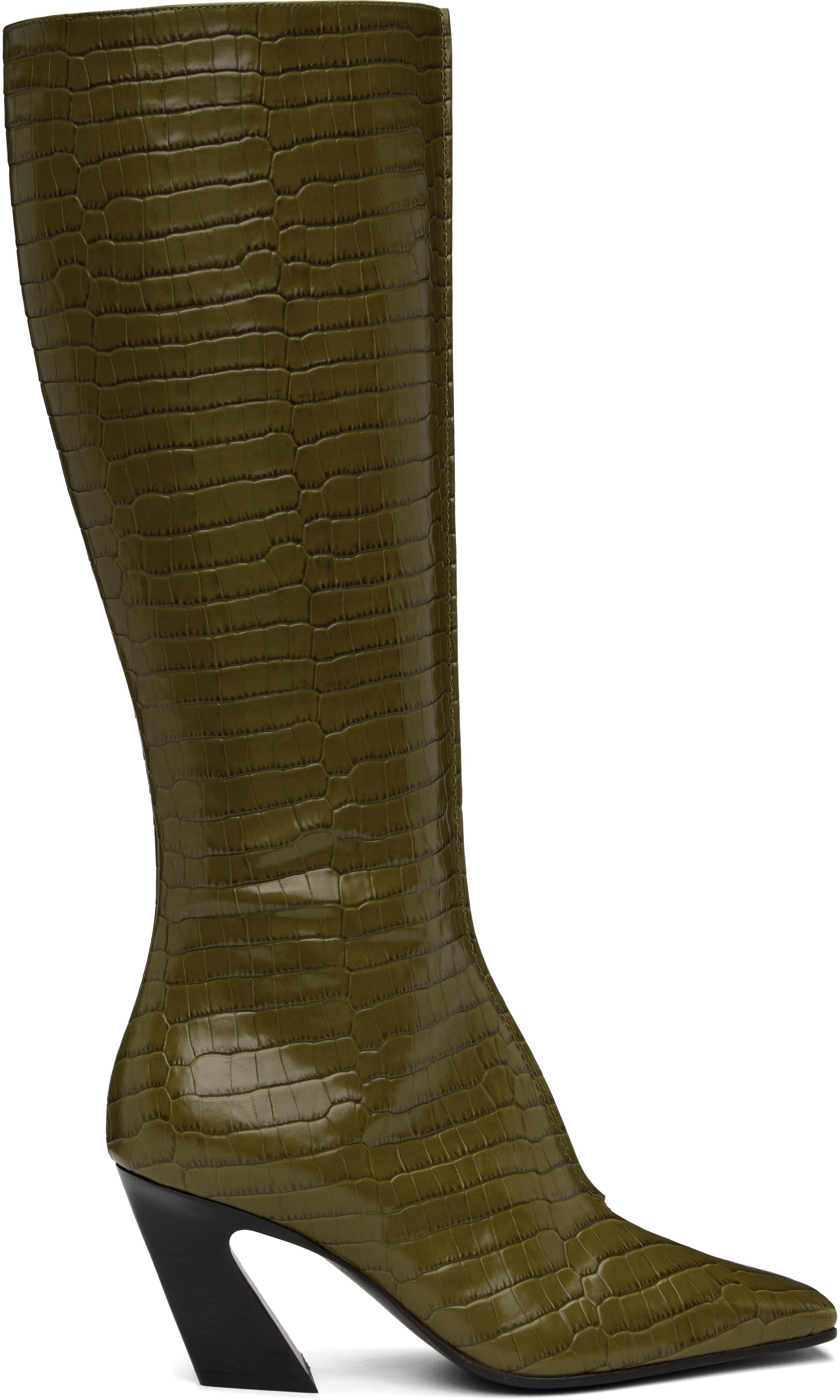 Bottega Veneta Lewis Tall Boots in Green Lyst UK