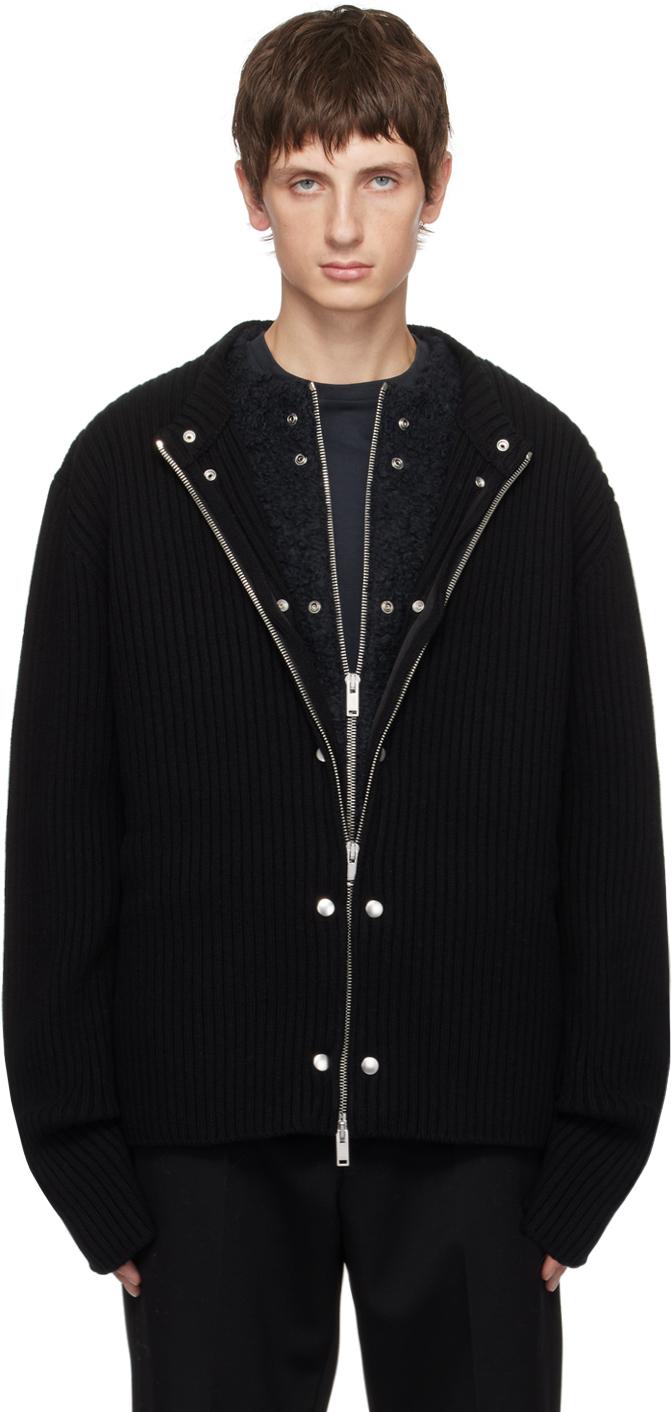 ☆JIL SANDER ブラック カーディガン☆ JIL SANDER ブラック カーディガン