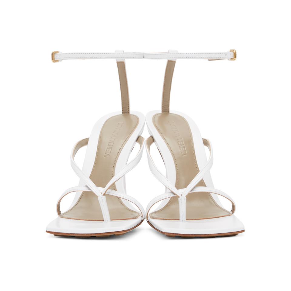 bottega white sandals