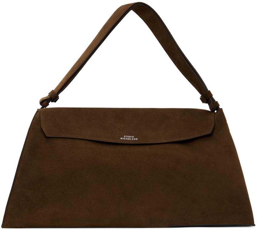 Studio Nicholson Shiboru Suede Bag in Brown for Men | Lyst Studio Nicholson Shiboru Suede Bag in Brown for Men | Lyst