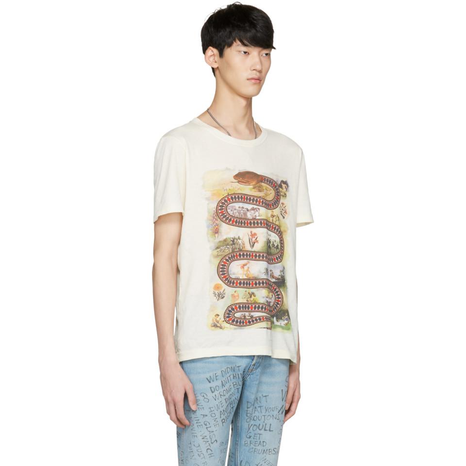 gucci white shirt with snake