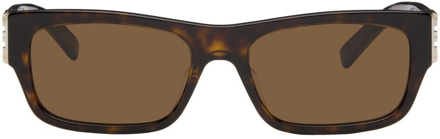 GIVENCHY ブラウンラウンドサングラス ケース付き GIVENCHY ブラウンラウンドサングラス ケース付き