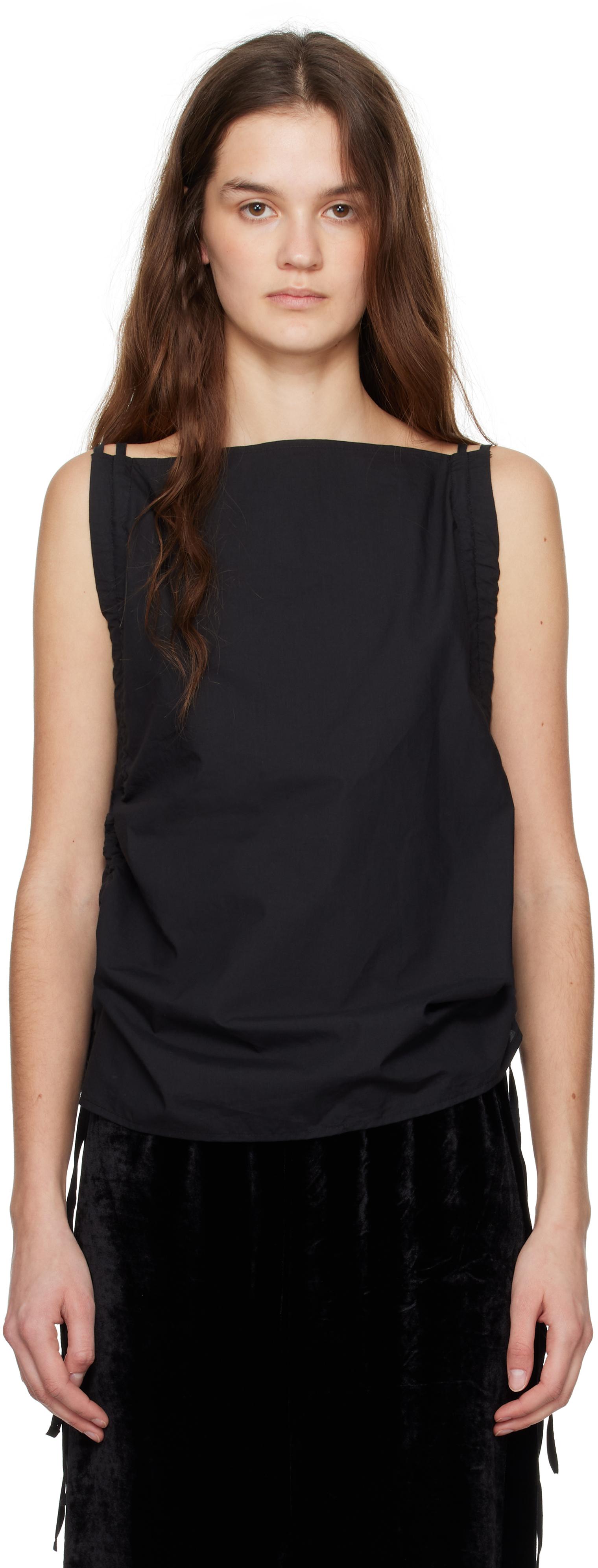 Baserange Pictorial Strap Tank Top in Black | Lyst