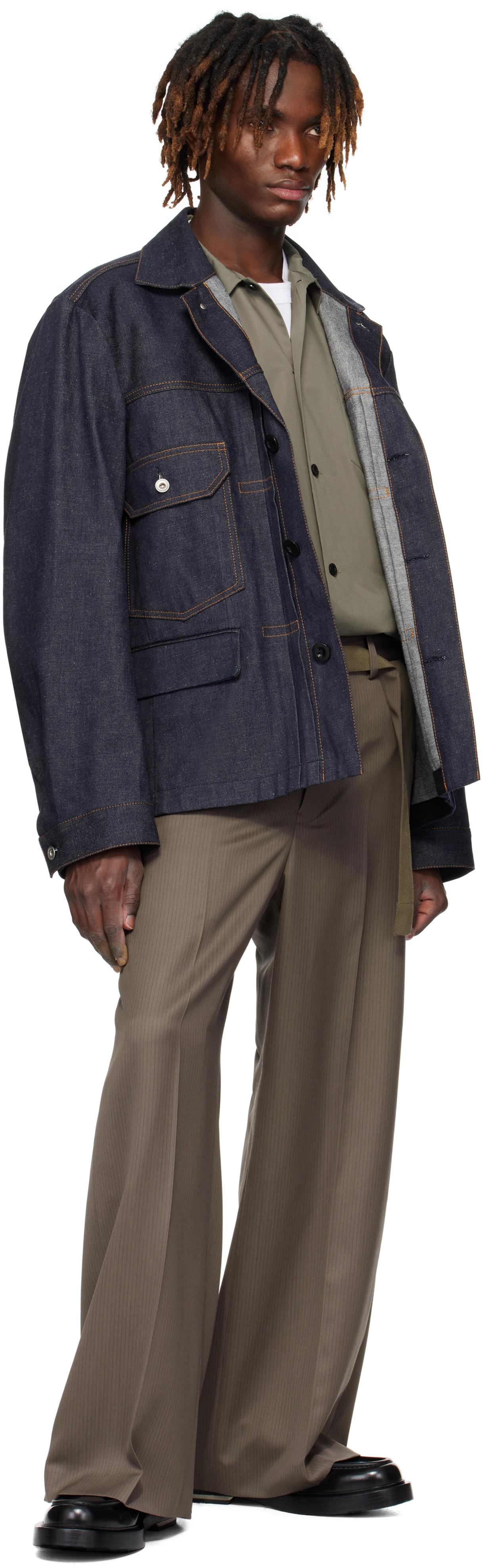 Sacai Doeskin Pants 25-03633M TAUPEサイズ1 Sacai Taupe Doeskin Trousers in Brown for Men | Lyst