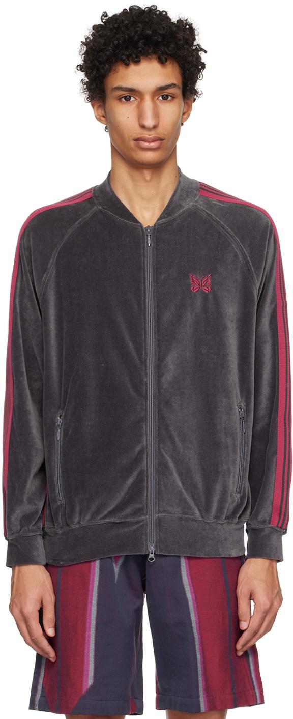 Needles Gray R.c. Track Jacket in Black for Men | Lyst Canada