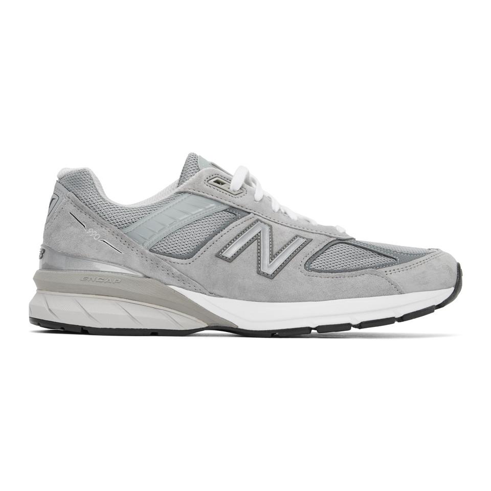 New Balance Suede Grey Made In Us 990v5 Sneakers in Grey/Silver (Gray) for Men - Lyst
