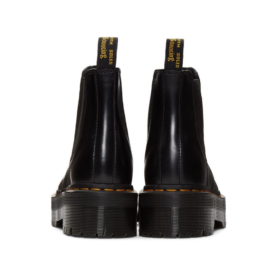 white platform chelsea boots