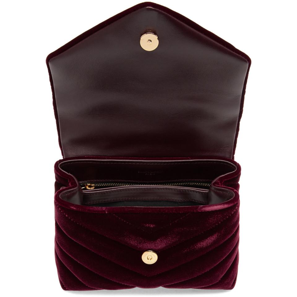 Only 1039.60 usd for Saint Laurent Bag, Burgundy Loulou Large