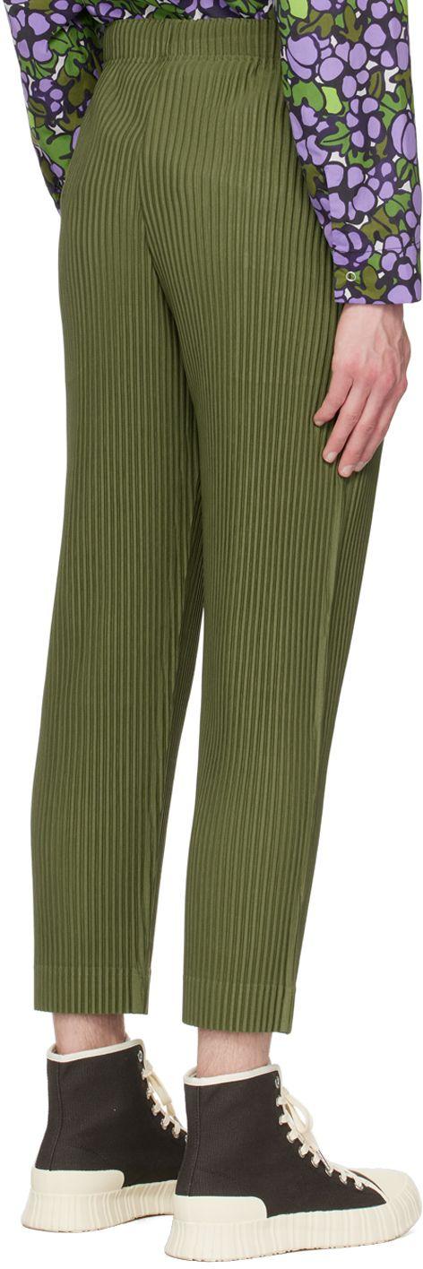 Homme Plissé Issey Miyake Khaki Monthly Color March Trousers in