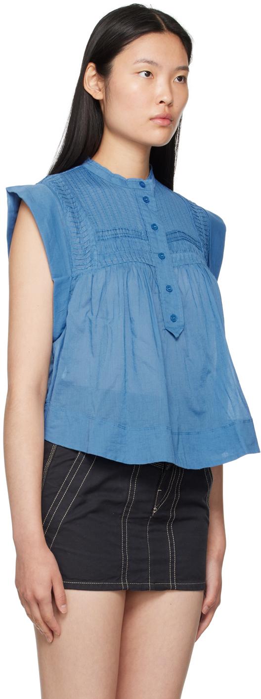 Isabel Marant レディース ブルー Leaza ブラウス トップス Isabel Marant レディース ブルー Leaza ブラウス トップス