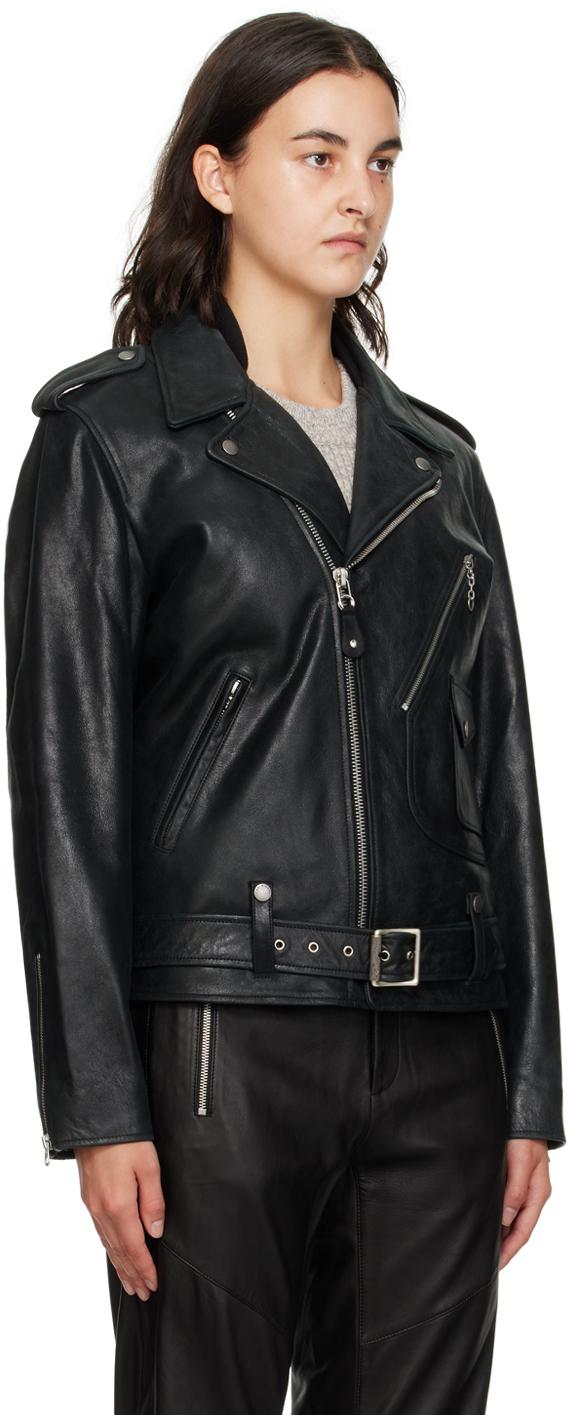 【関税込み】rag & bone ブラック Debbie レザージャケット Rag & Bone Black Debbie Leather Jacket for Women