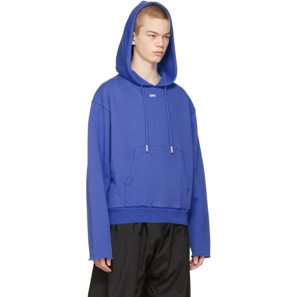 off white cropped hoodie