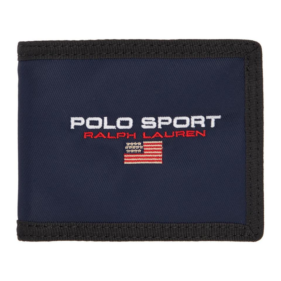 Navy Polo Sport Bifold Wallet 