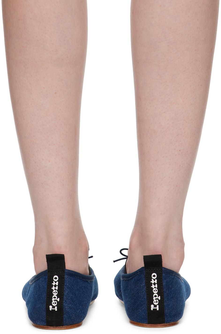 ★Repetto★ ブルー Gianna バレエシューズ Cendrillon バレエフラット - ラバーソール【New Size
