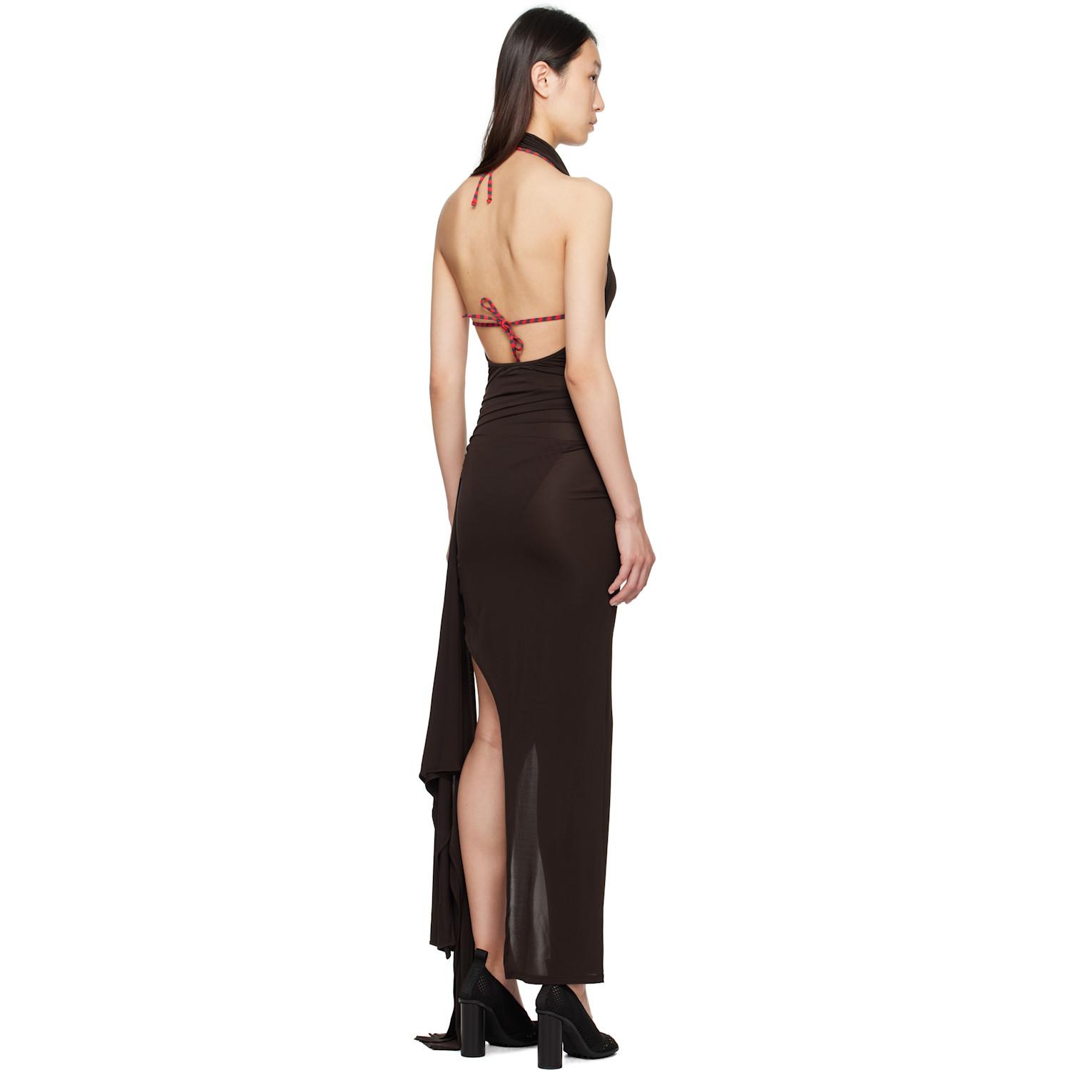 paloma wool backless dress Paloma Wool Azalea ecru halter backless minidress