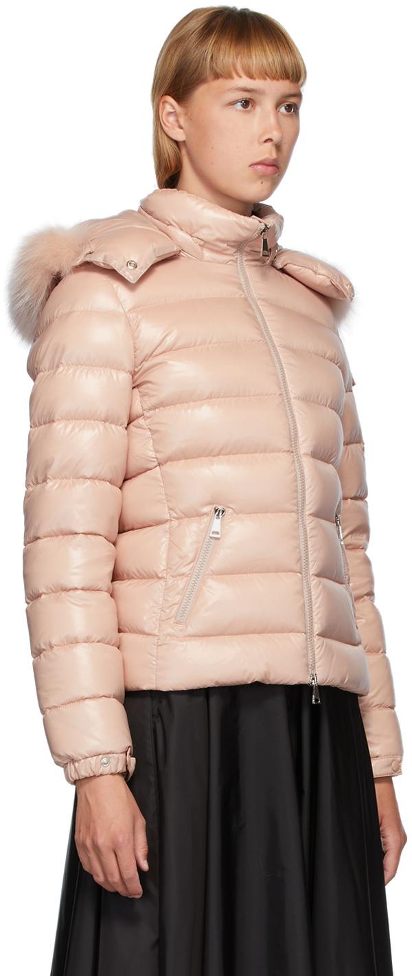 Moncler Badyfur Jacket in Pink | Lyst