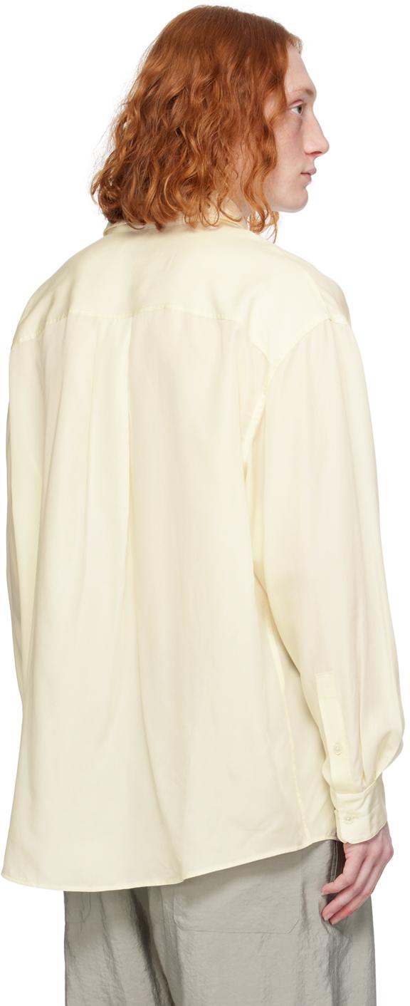 Lemaire メンズ オフホワイト パッチポケット シャツ シャツ 