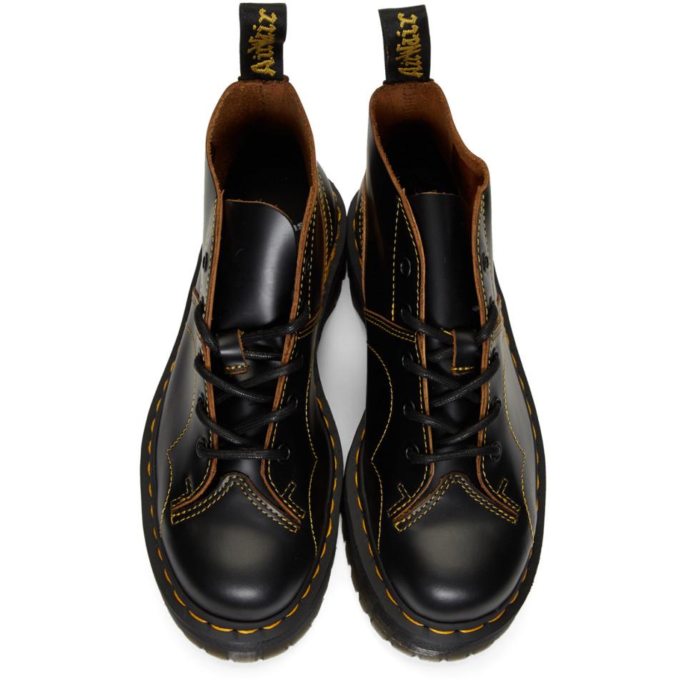 Dr. Martens Black Church Quad Boots for Men | Lyst