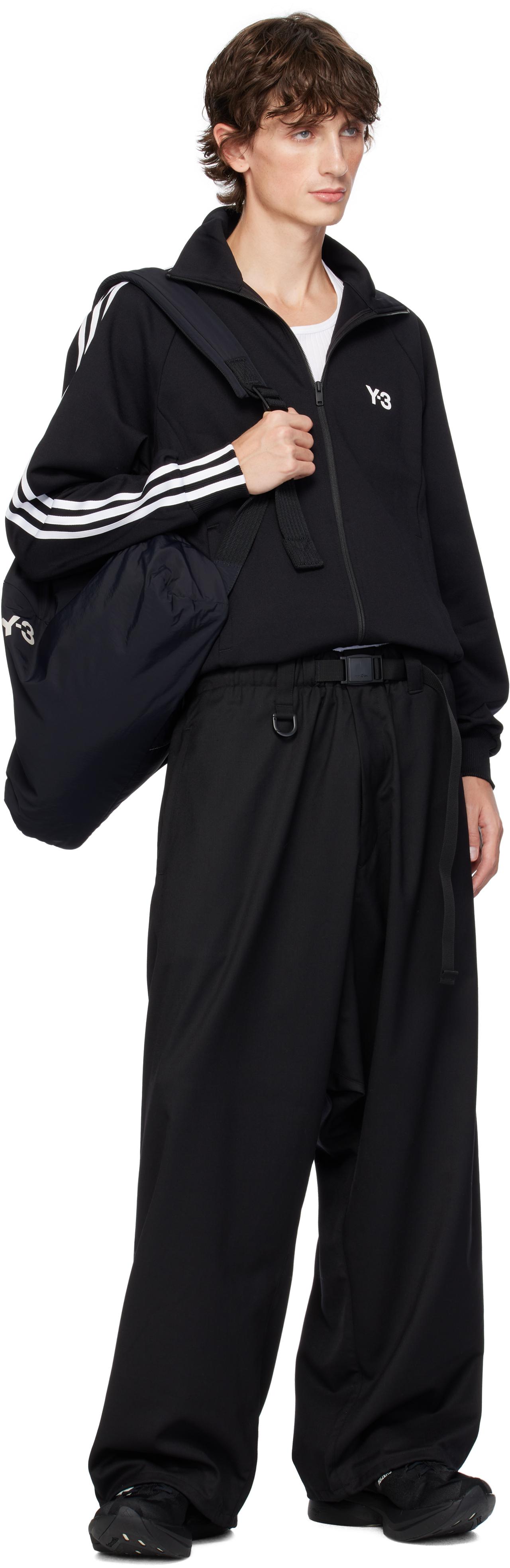 Y-3 メンズ ブラック 3-Stripes トラックジャケット ジャケット Y-3 メンズ ブラック 3-Stripes トラックジャケット ジャケット