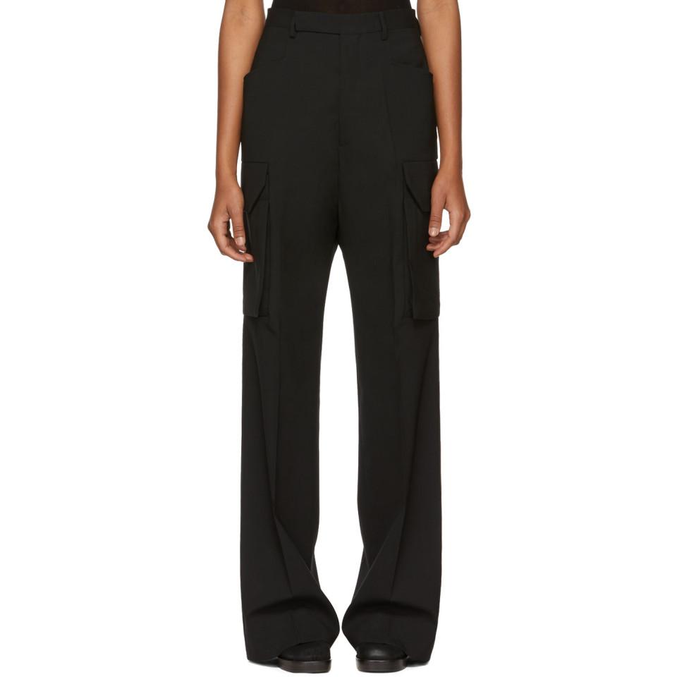 rick owens tailored cargo pants