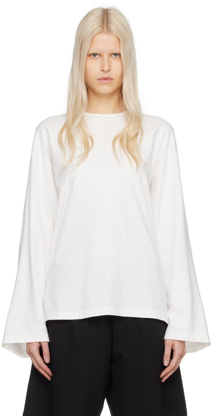 MM6 by Maison Martin Margiela レディース ホワイト クルーネック 