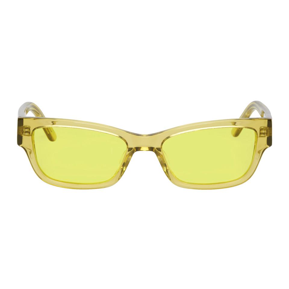 yellow transparent glasses