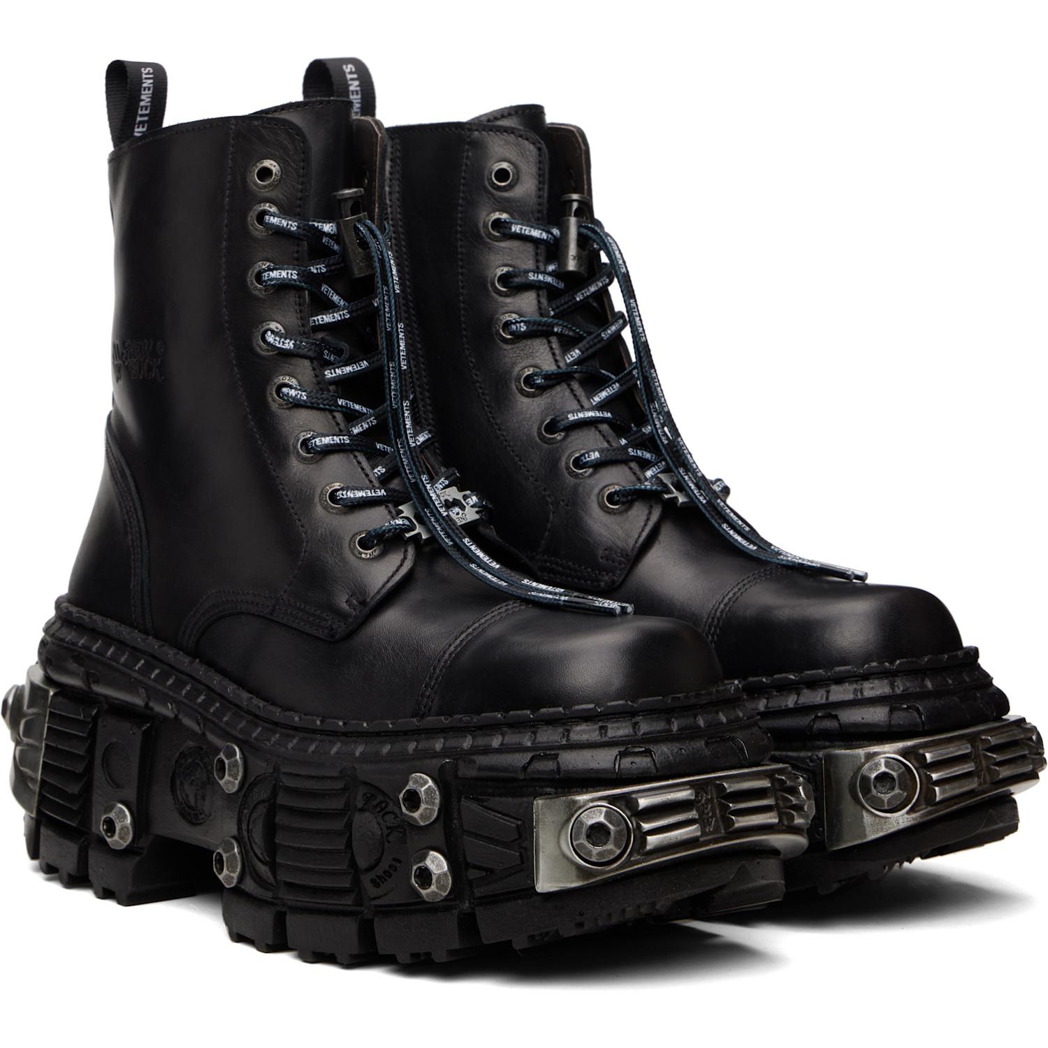 靴 Vetements NewRock Edition DestroyerBoots Vetements New Rock Edition Destroyer Boots in Black for Men | Lyst