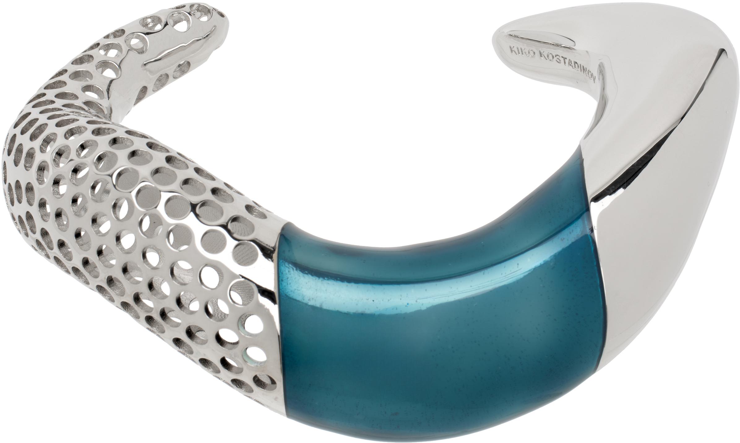 【関税込み】Kiko Kostadinov ブレスレット Kiko Kostadinov シルバー＆ブルー Liber ブレスレット ブルー