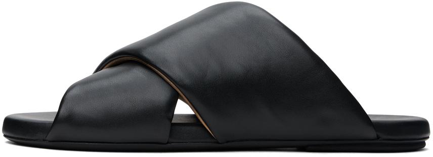 【関税込み】Marsell SSENSE限定 ブラック Spanciata サンダル MarsèllのSSENSE 日本限定 ブラック Spanciata サンダルがセール中