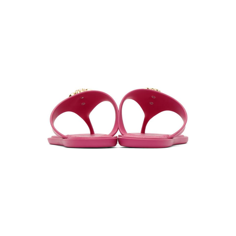 versace medusa thong sandals