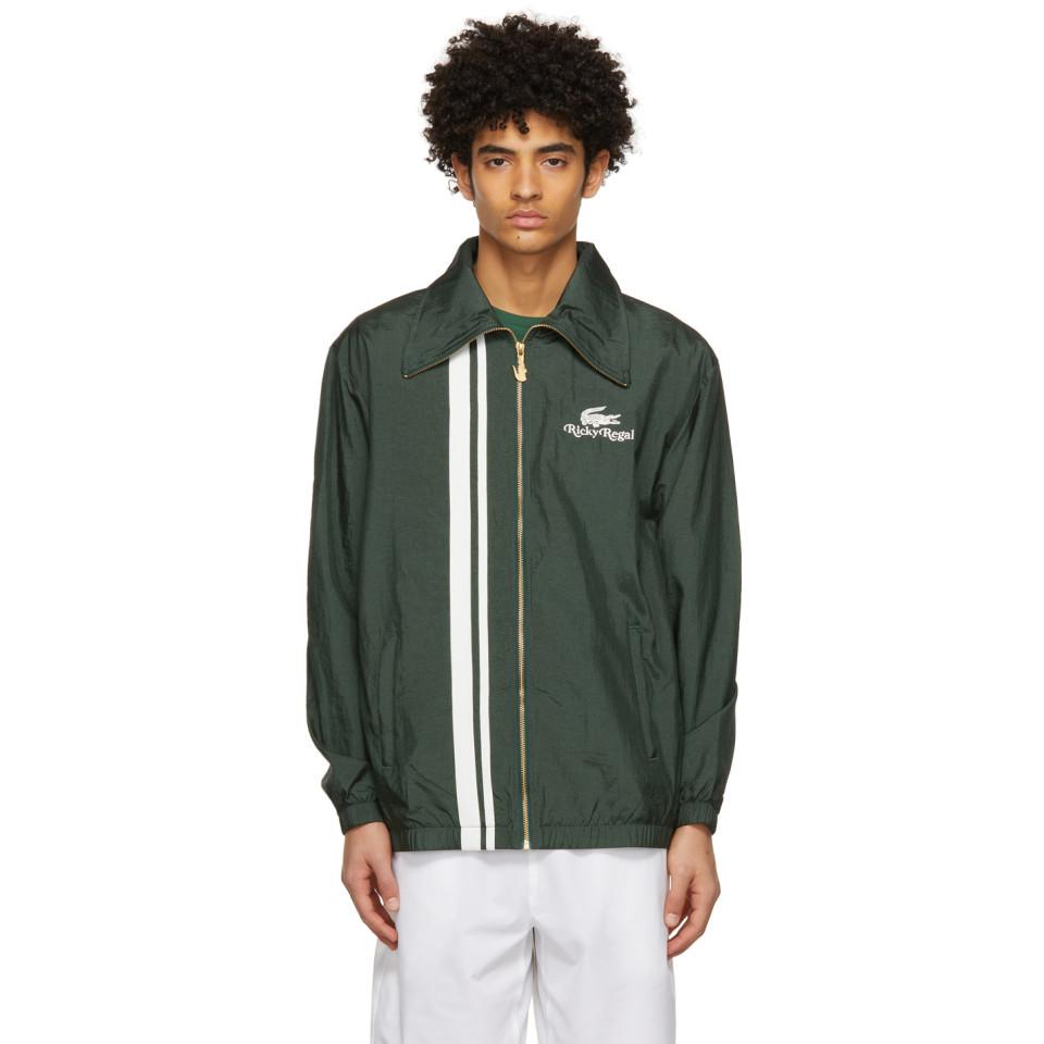 Lacoste Green Ricky Regal Edition Contrast Bands Zip Jacket for 