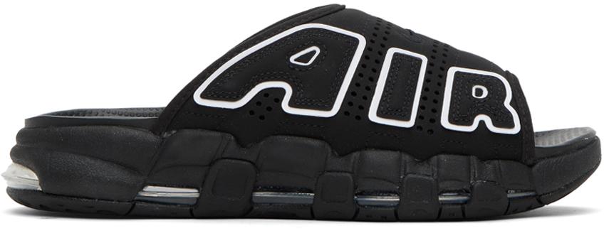 Nike Air More Uptempo Slides in Black for Men | Lyst Canada