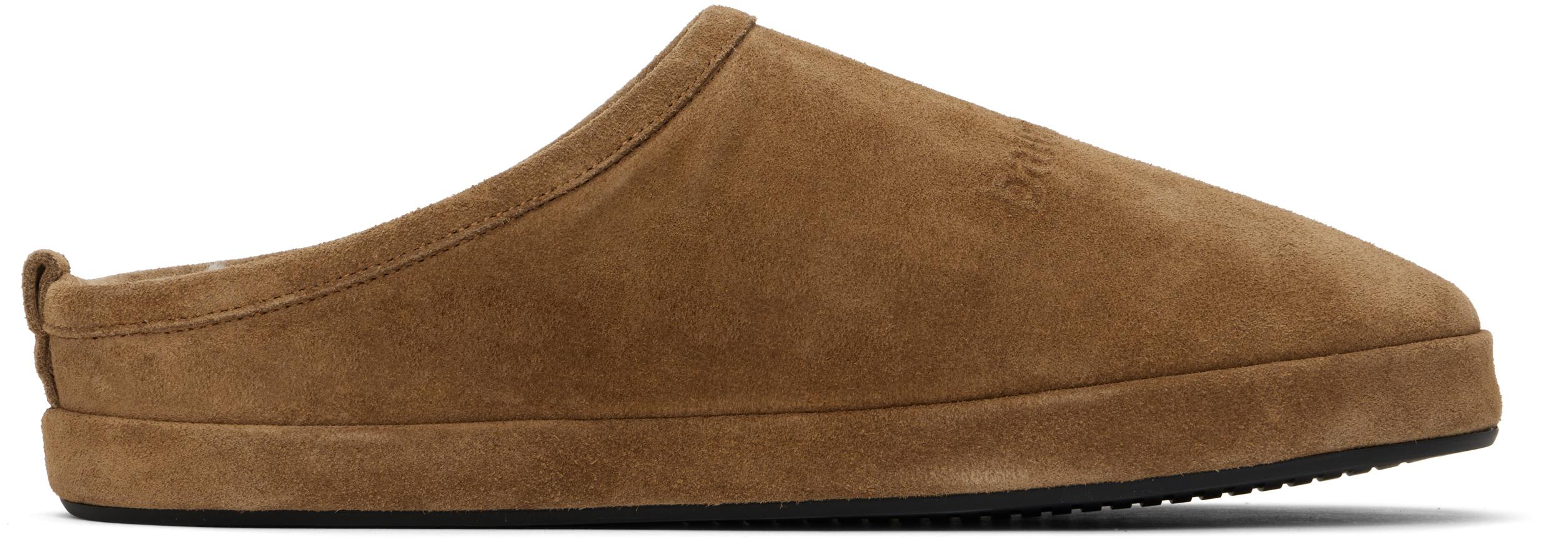 【BALENCIAGA】アラスカスエードスリッパ Balenciaga Alaska Slippers | Brown | FARFETCH