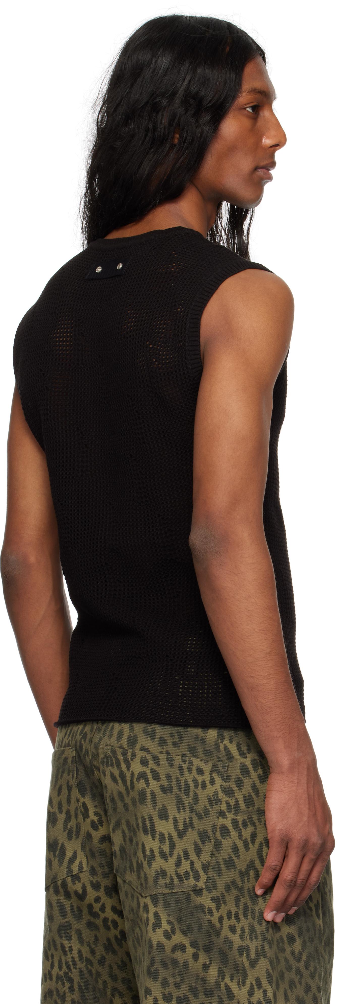【ANDERSSON BELL】 Net Damage Sleeveless /追跡付 NET DAMAGED SLEEVELESS atb1328m(BLACK/ECRU) – Andersson Bell