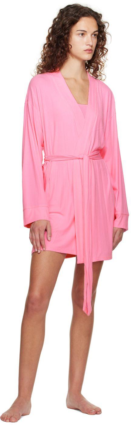 Pink Soft Lounge Minidress by SKIMS on Sale