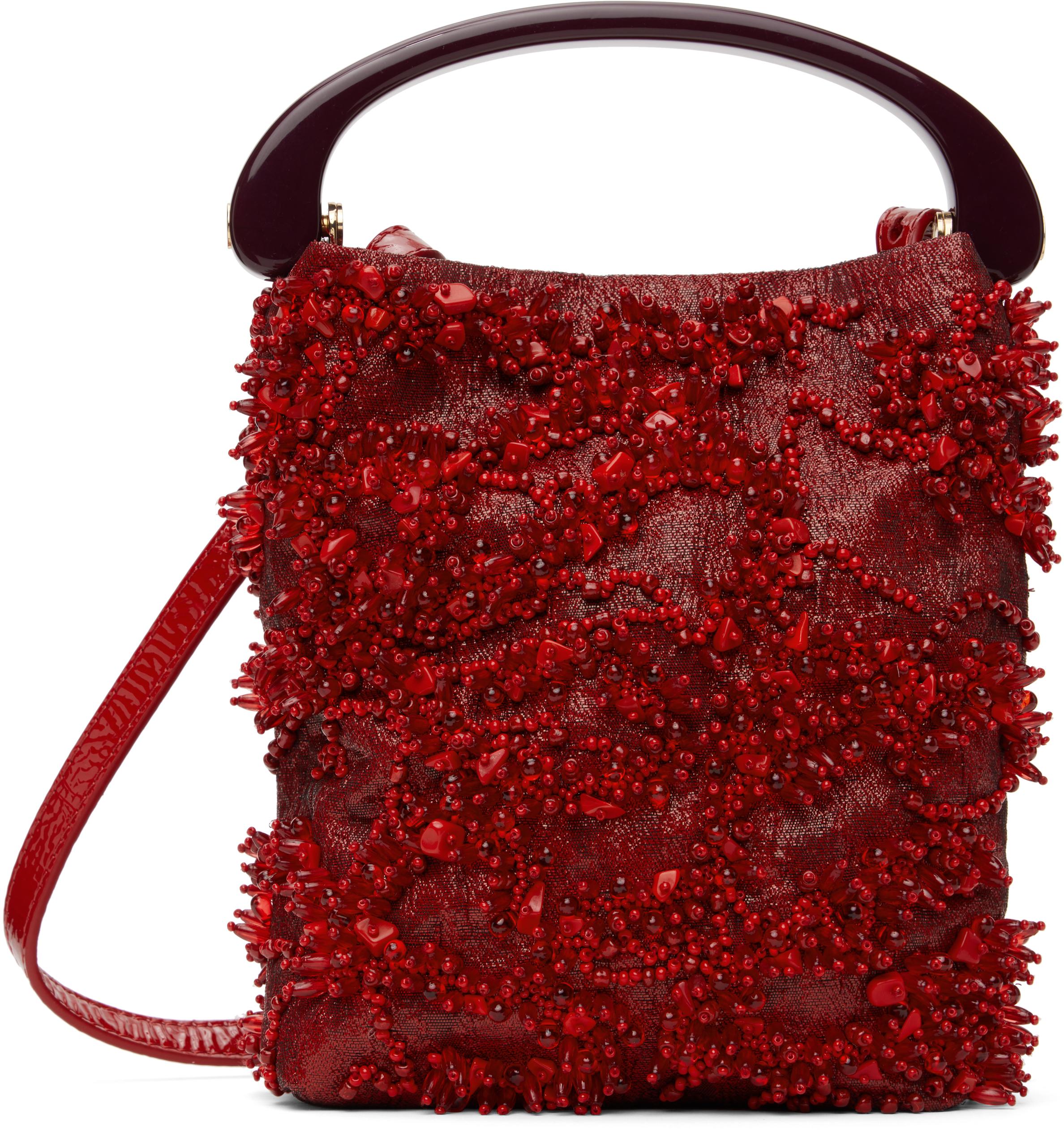 SALE！【DRIES VAN NOTEN】ツイストメタリックハンドバッグ Twist metallic leather top handle bag - Dries Van Noten